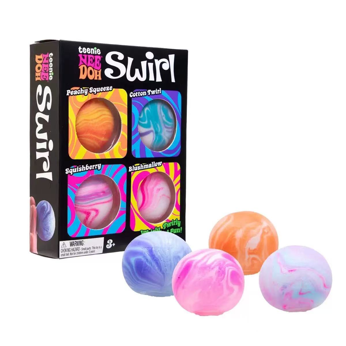 Sports Equipment Box - Hot 4Pcs Swirl NeeDoh Teenie Stress