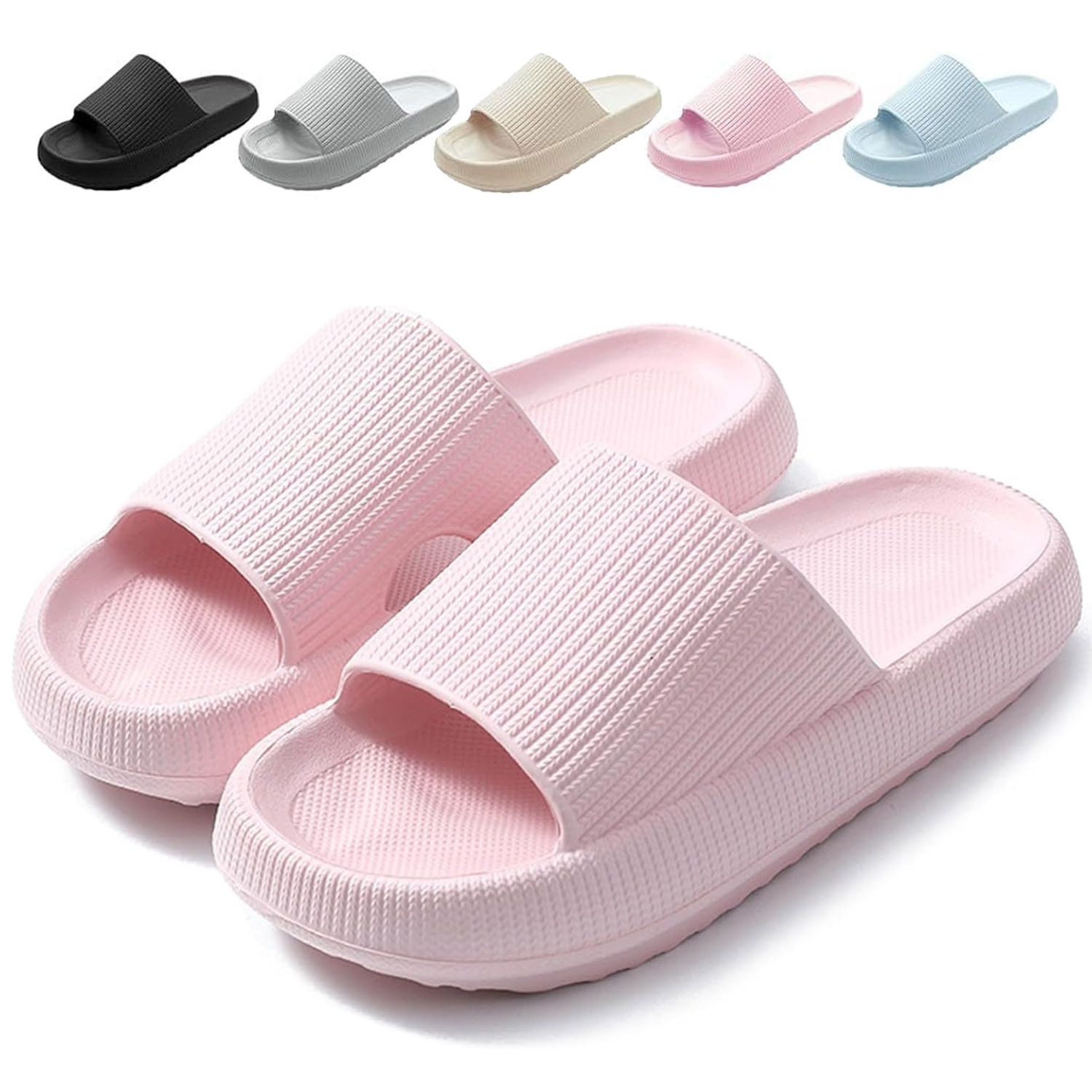 Pull Buoy Swimming - Women Men Sliders Cloud Slippers Non-Slip