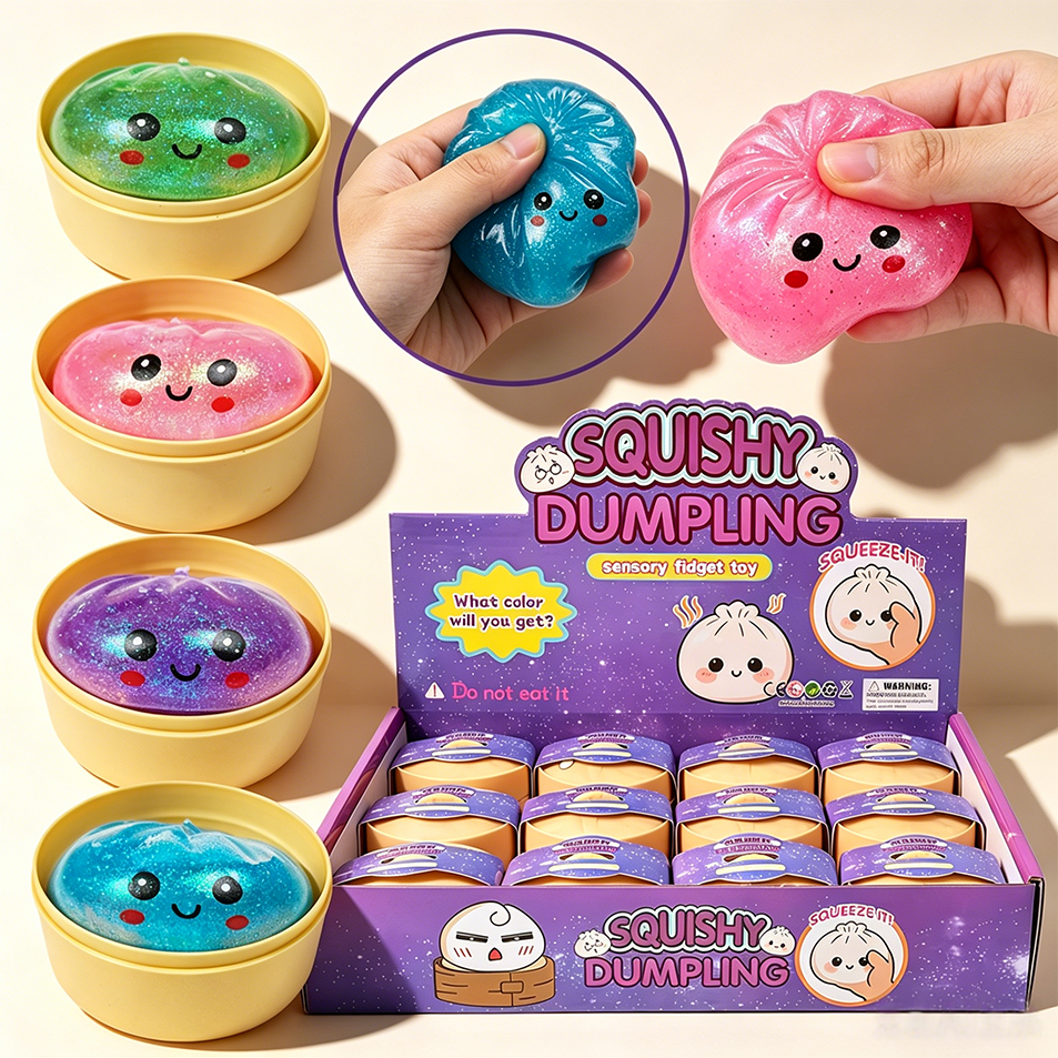 Sports Equipment Box - Blind Box Colorful Simulated Dumpling Squishy