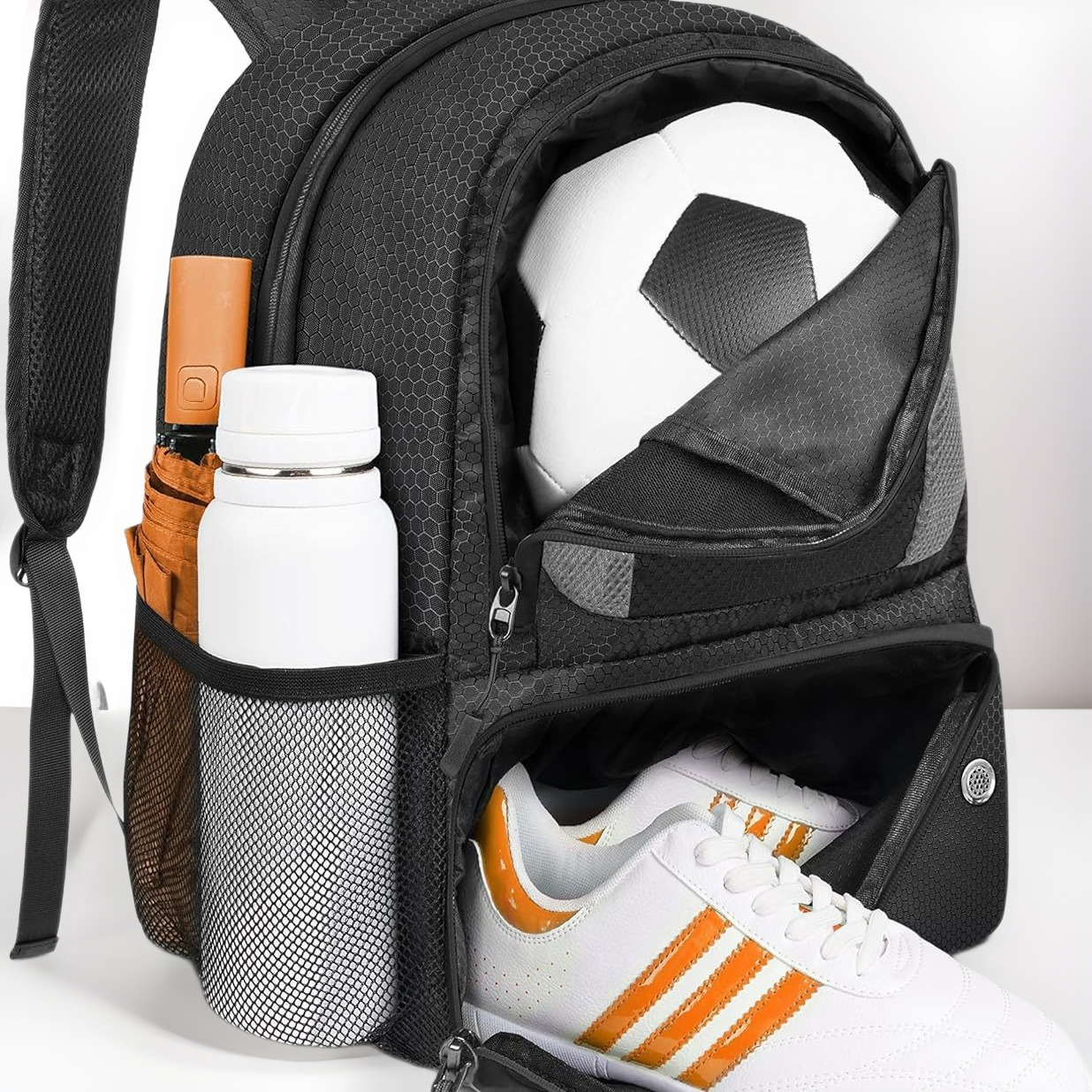 Oxford Backpack Football Bag W - مراجعة Sports Equipment Outdoor Storage وسعره
