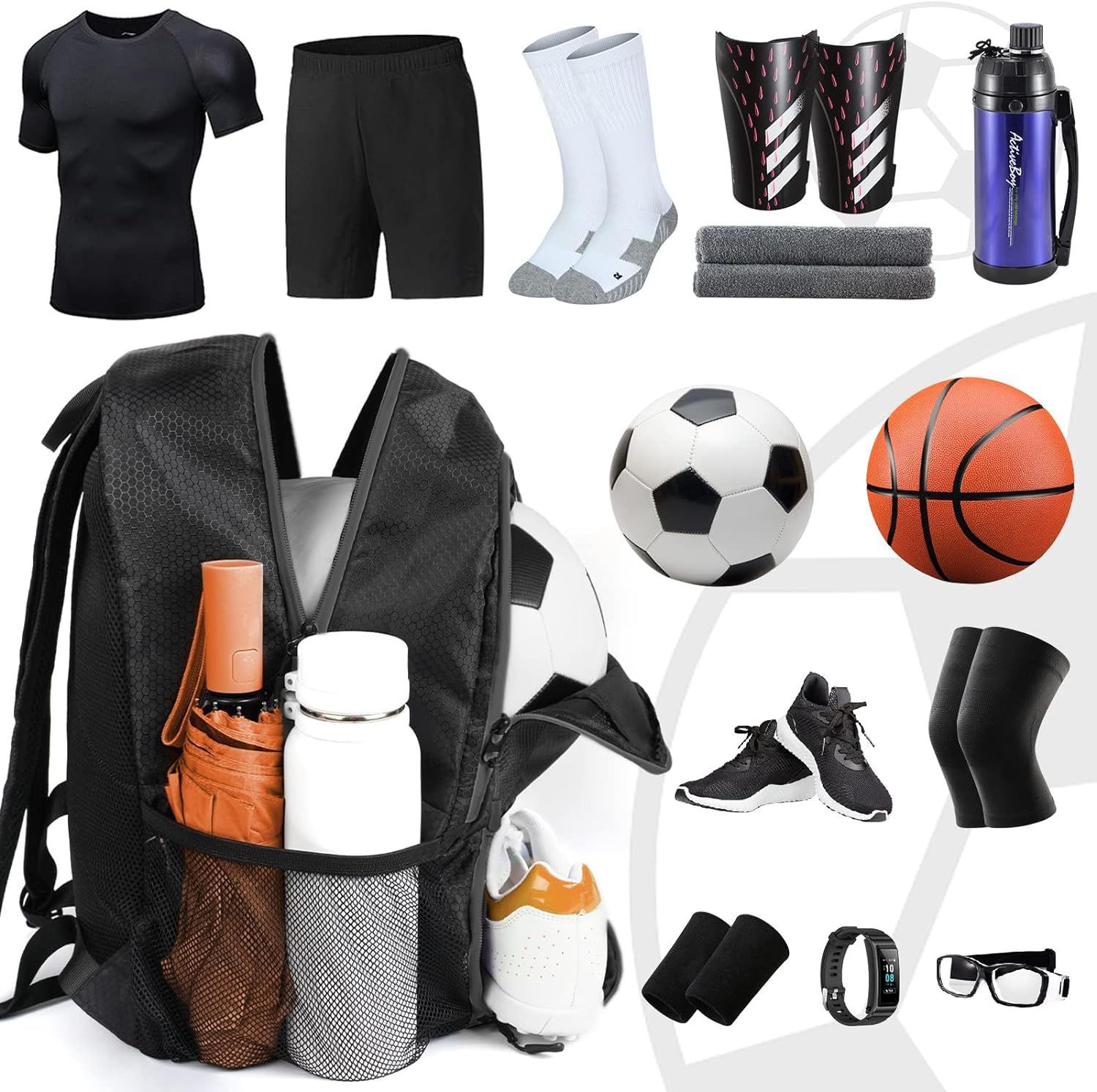 Oxford Backpack Football Bag W - مراجعة Sports Equipment Outdoor Storage وسعره