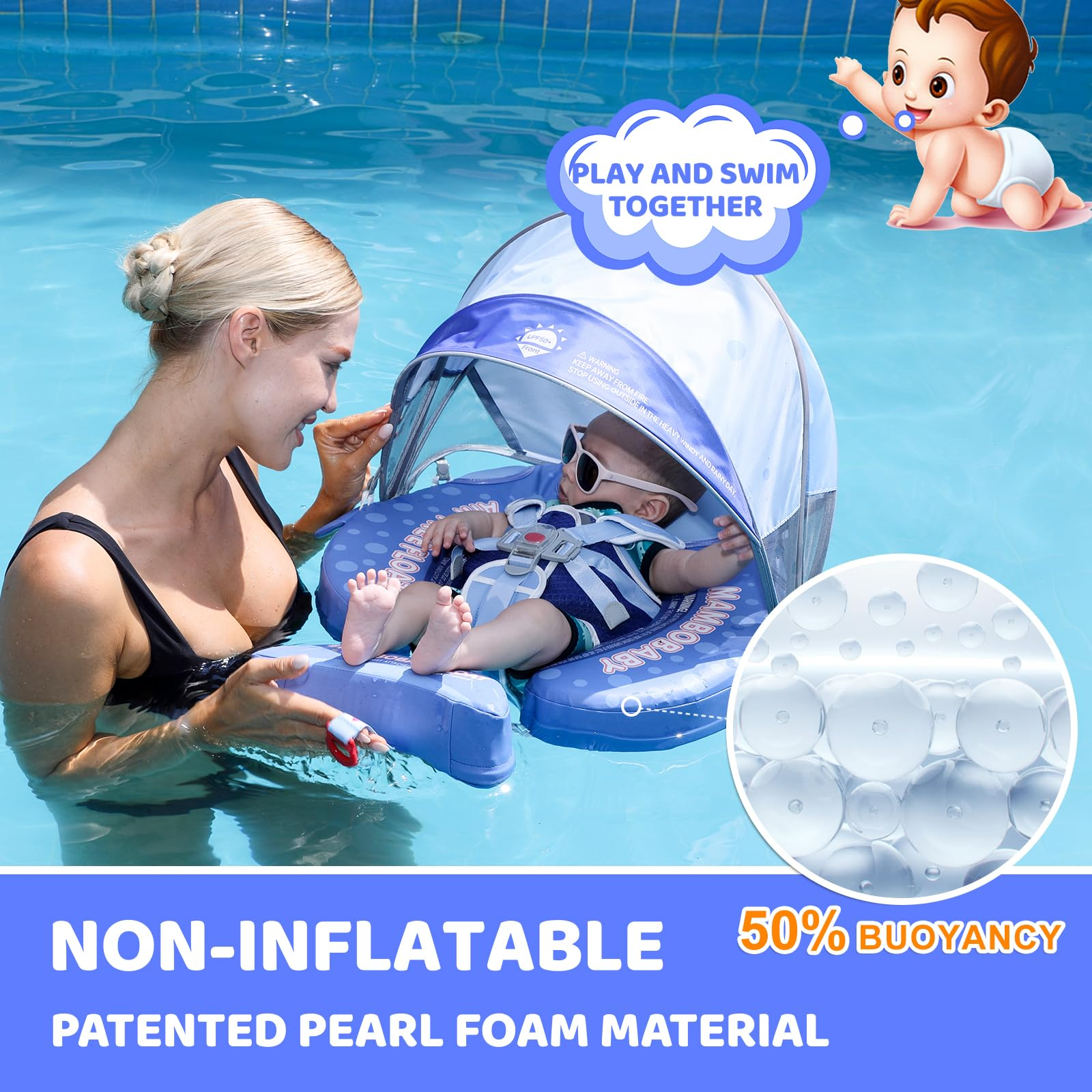 Mambobaby Float Swimming Train - مراجعة Pull Buoy Swimming وسعره