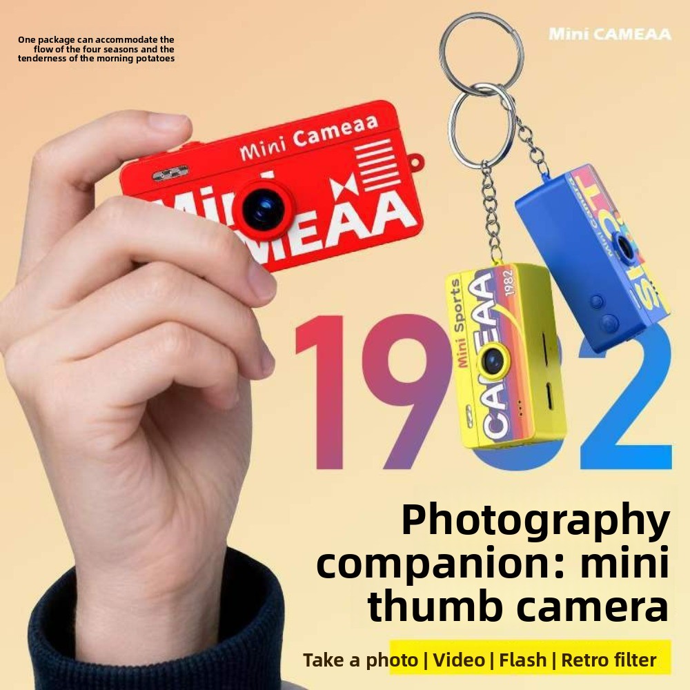 New Retro Thumb Camera Portabl - مراجعة Sports Equipment Video وسعره