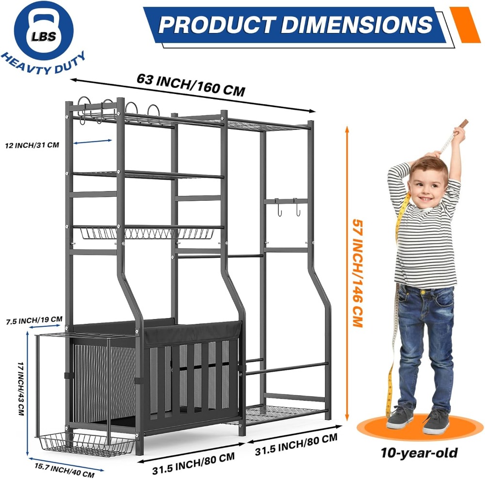 Heavy Duty Garage Sports Equip - مراجعة Sports Equipment Outdoor Storage وسعره