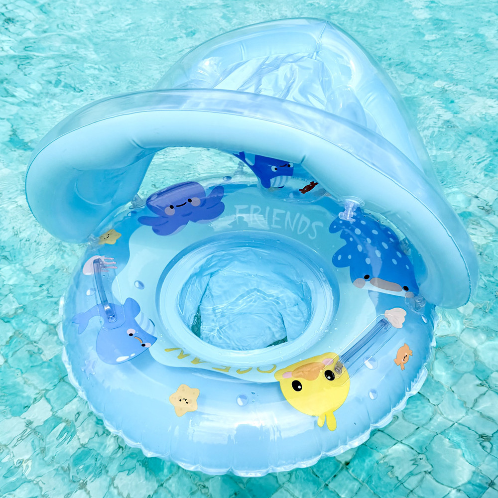 1Pcs Sunshade Swim Ring Inflat - مراجعة Pull Buoy Swimming وسعره