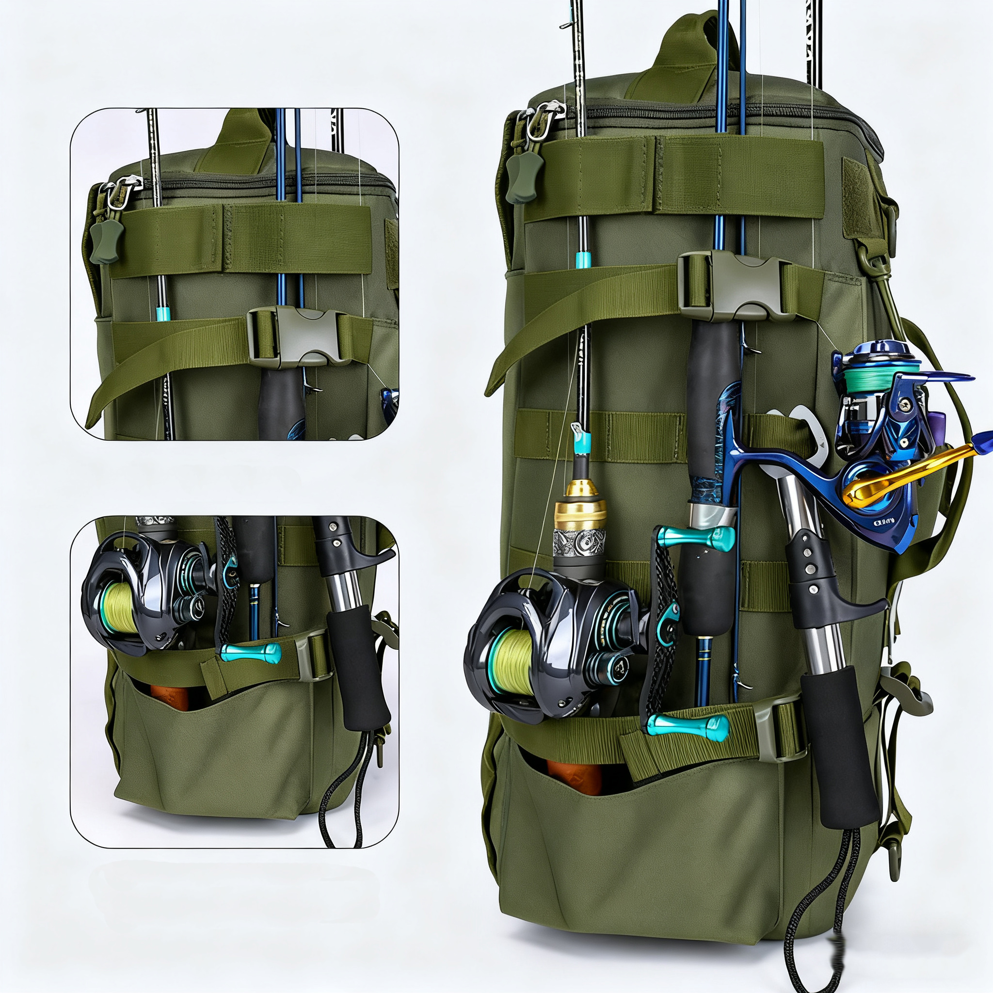 Multifunctional Fishing Backpa - مراجعة Sports Equipment Outdoor Storage وسعره