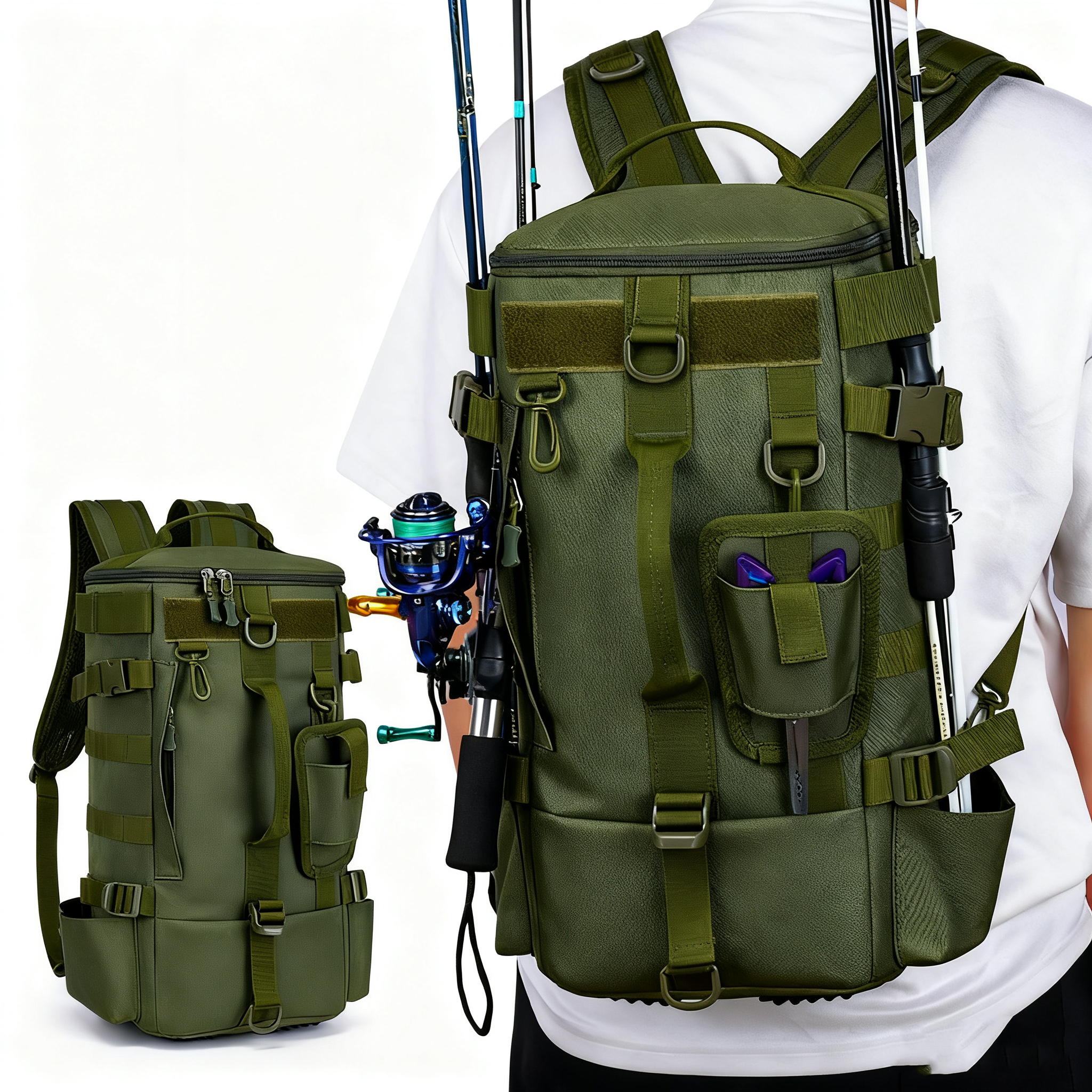 Multifunctional Fishing Backpa - مراجعة Sports Equipment Outdoor Storage وسعره