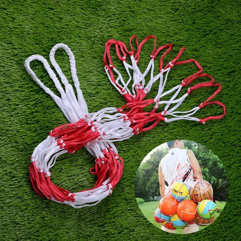 1Pc Football Net Bag Nylon Bol - مراجعة Sports Equipment Outdoor Storage وسعره