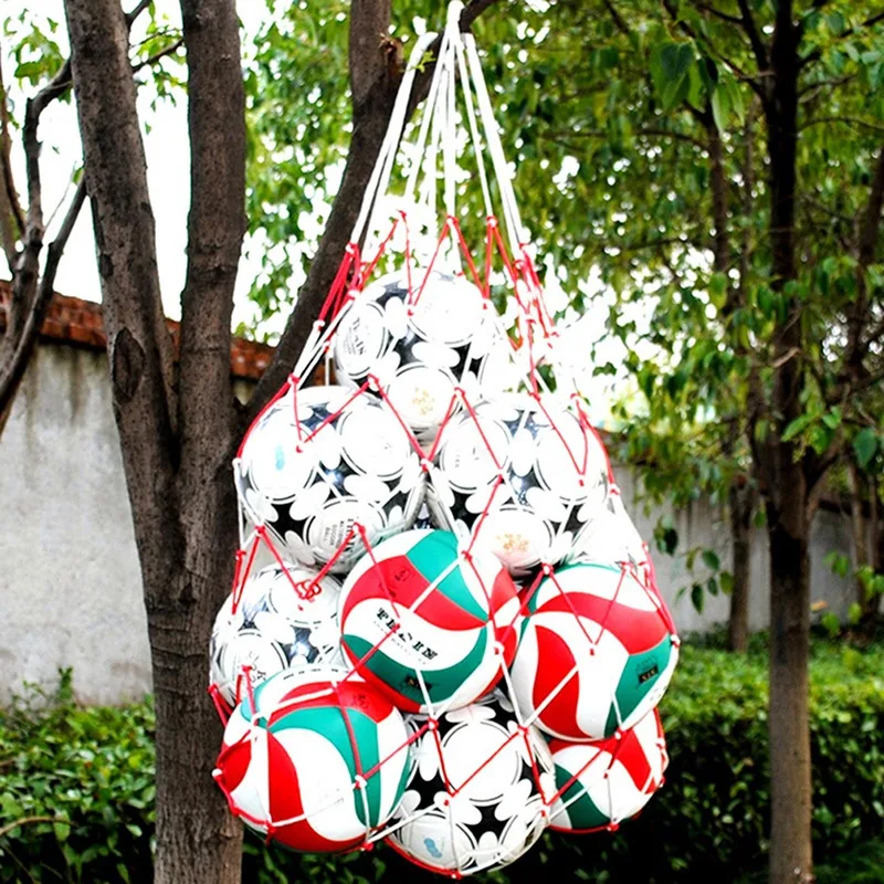 1Pc Football Net Bag Nylon Bol - مراجعة Sports Equipment Outdoor Storage وسعره