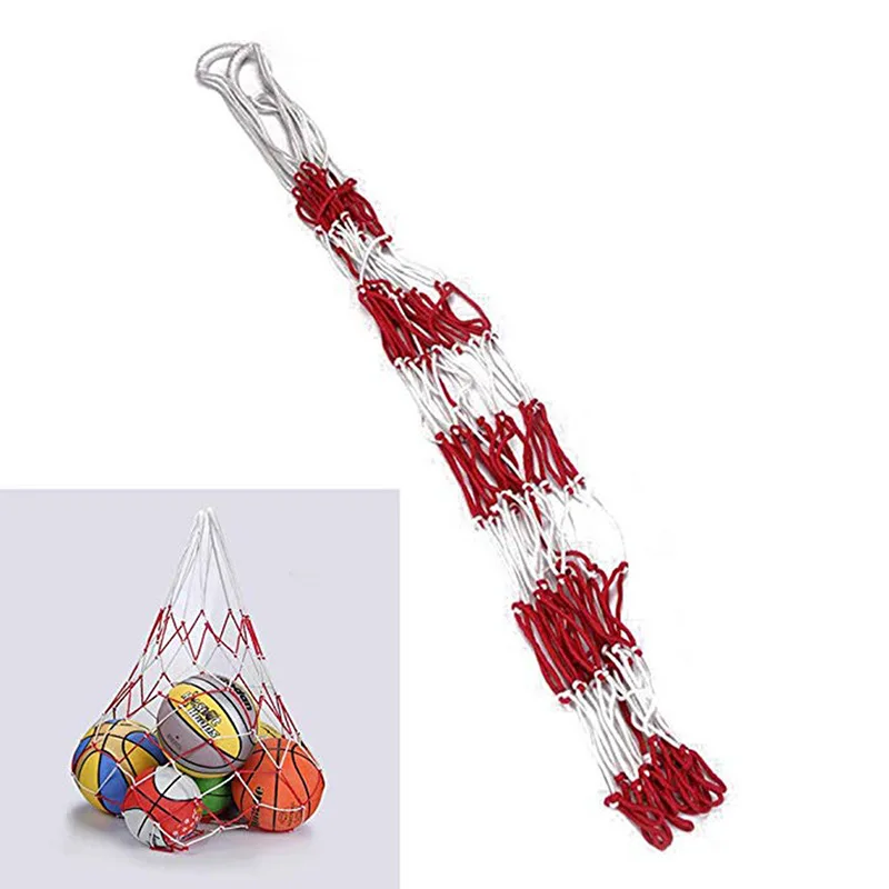 1Pc Football Net Bag Nylon Bol - مراجعة Sports Equipment Outdoor Storage وسعره