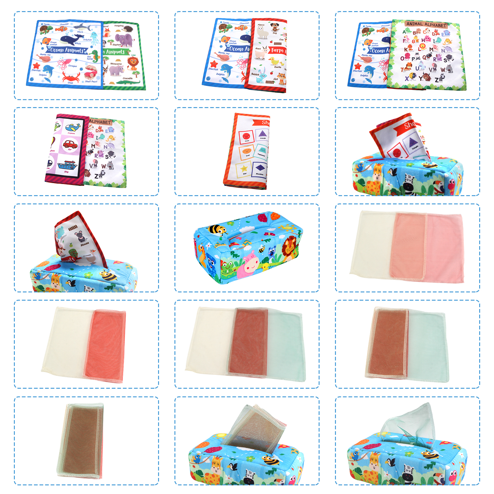 Baby Tissue Box Colorful Soft  - مراجعة Sports Equipment Box وسعره