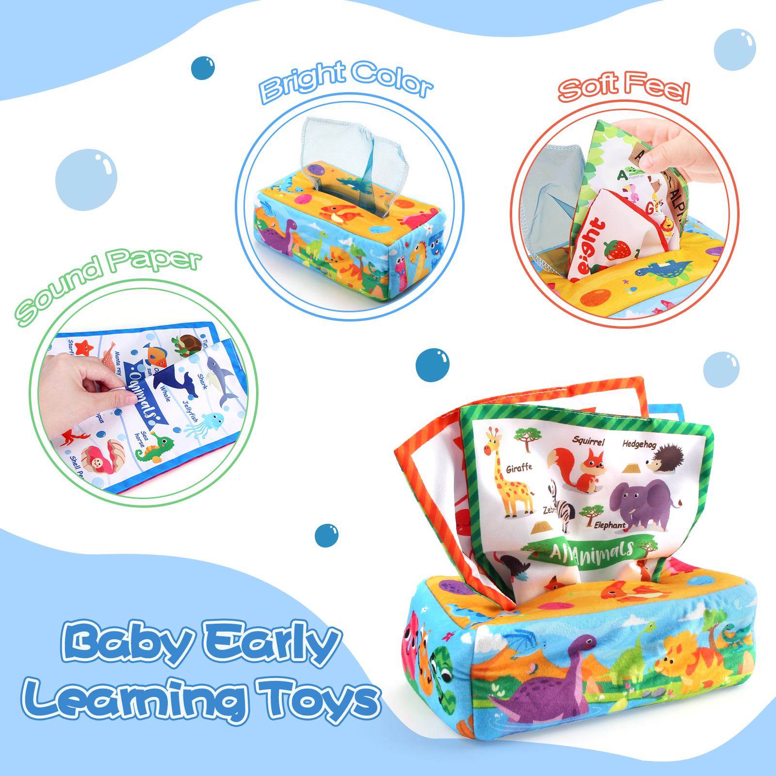 Baby Tissue Box Colorful Soft  - مراجعة Sports Equipment Box وسعره