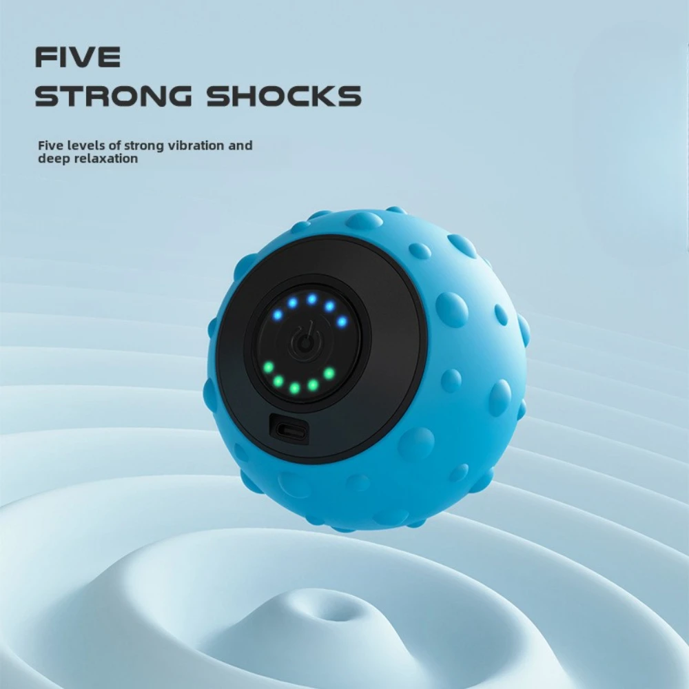 New Vibrating Massage Ball Ele - مراجعة Sports Equipment Images وسعره