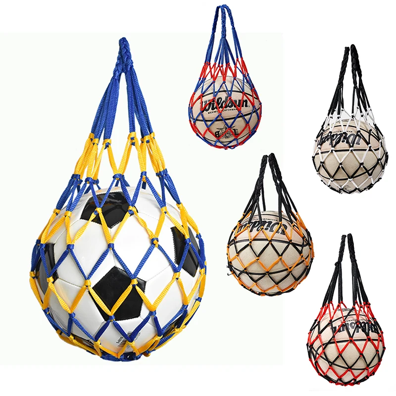 1PC Football Net Bag Nylon Bol - مراجعة Sports Equipment Outdoor Storage وسعره