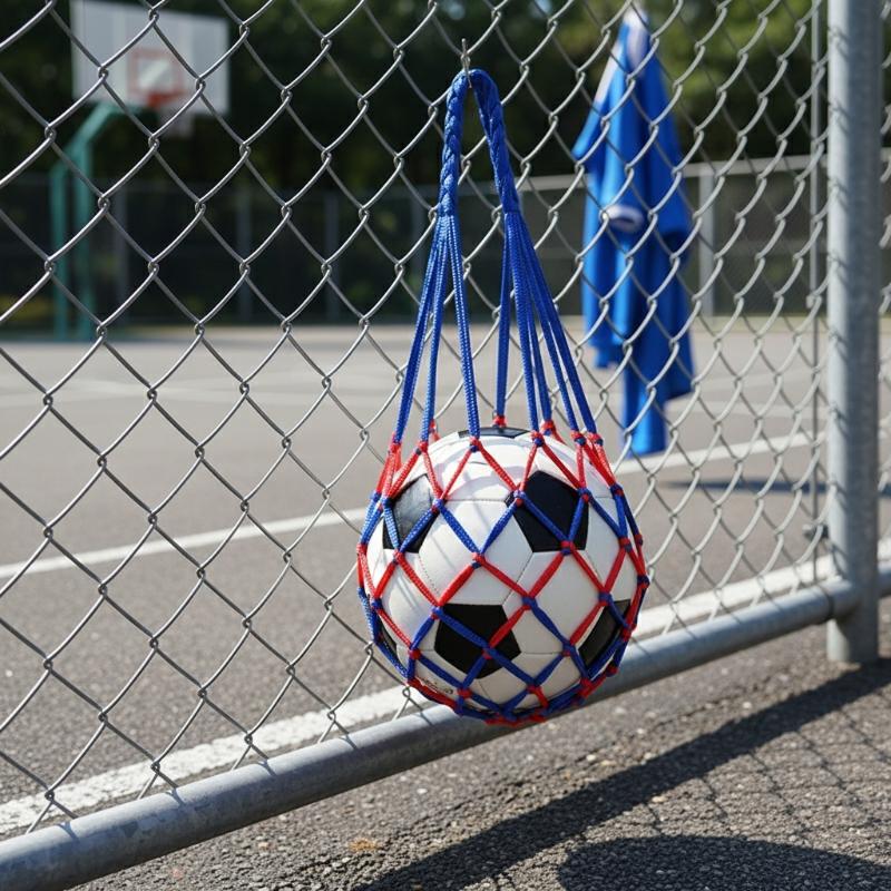Football Net Bag Nylon Bold St - مراجعة Sports Equipment Outdoor Storage وسعره