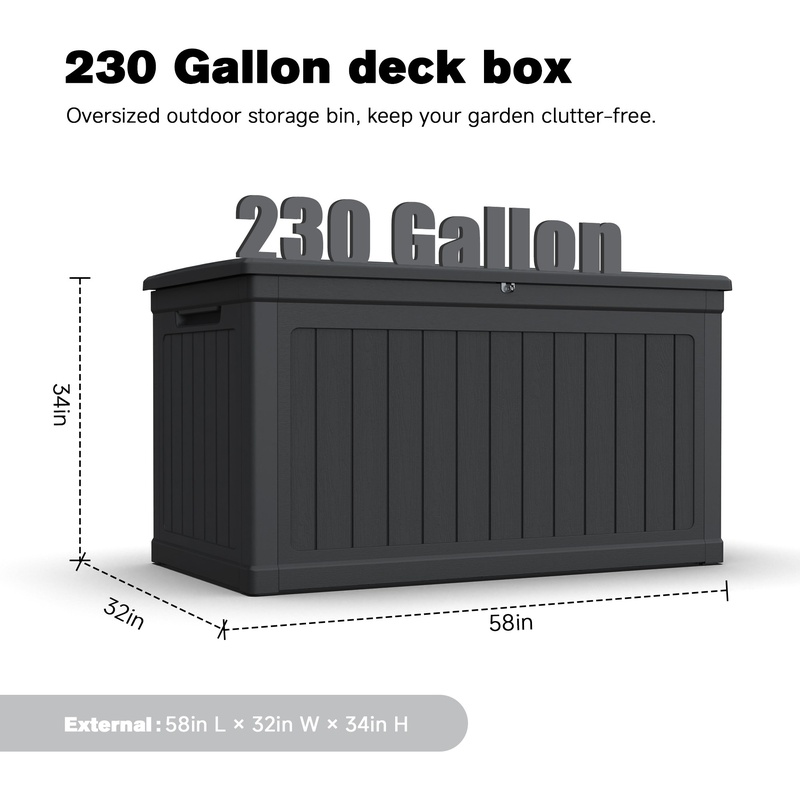 XXL Outdoor Storage Box for Pa - مراجعة Sports Equipment Outdoor Storage وسعره