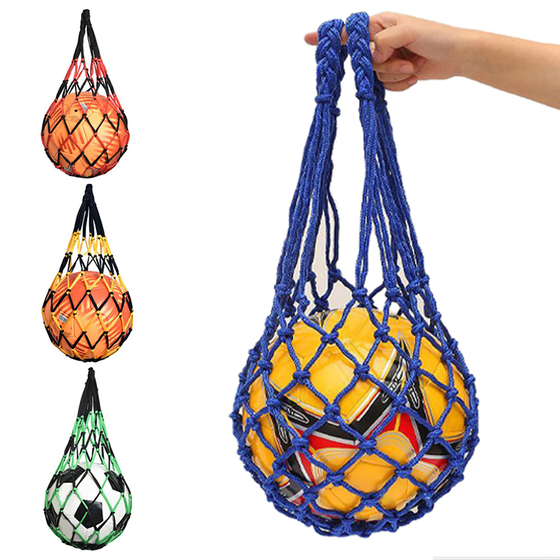 Football Net Bag Nylon Bold St - مراجعة Sports Equipment Outdoor Storage وسعره