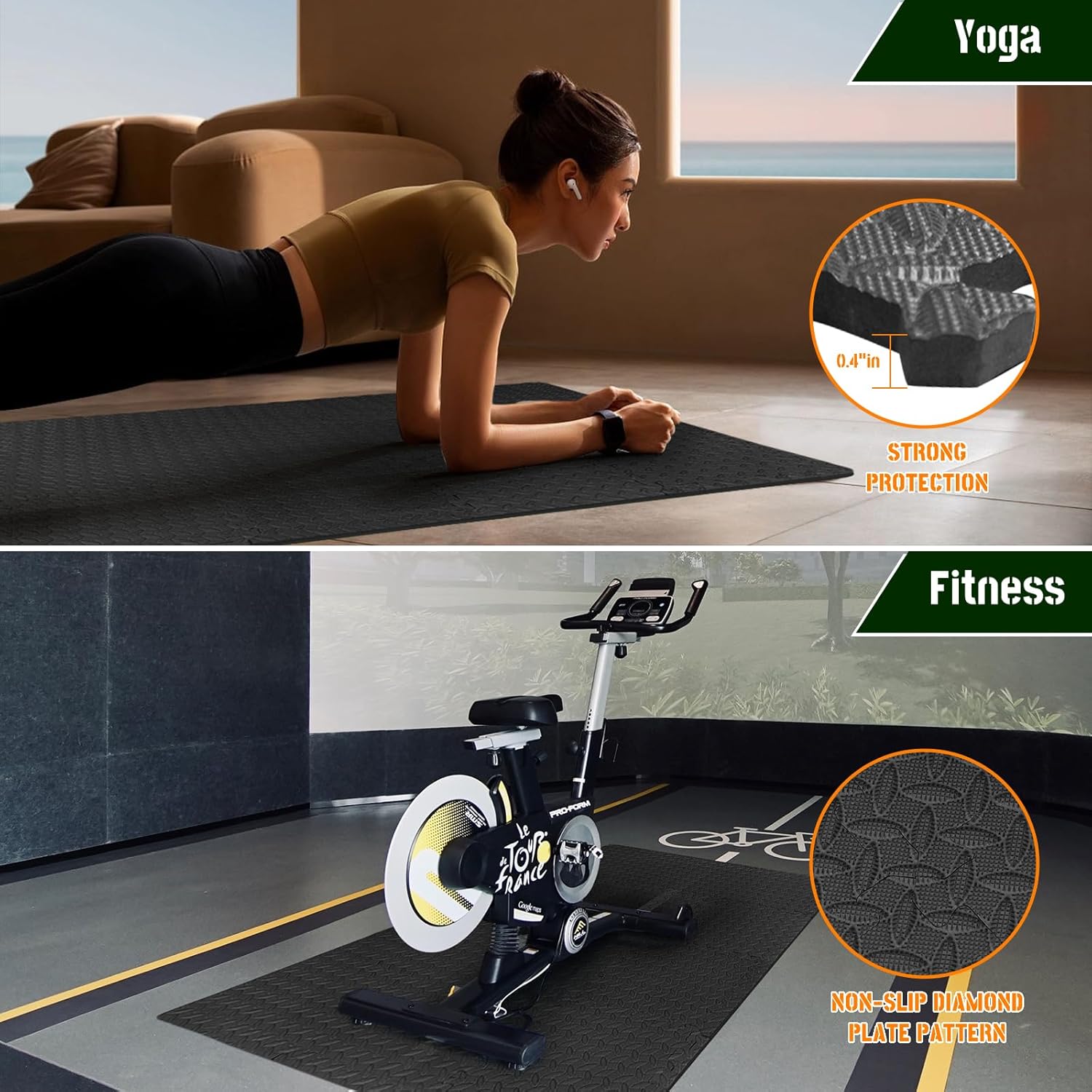 60cm EVA Foam Gym Floor Mats 8 - مراجعة Sports Equipment Images وسعره