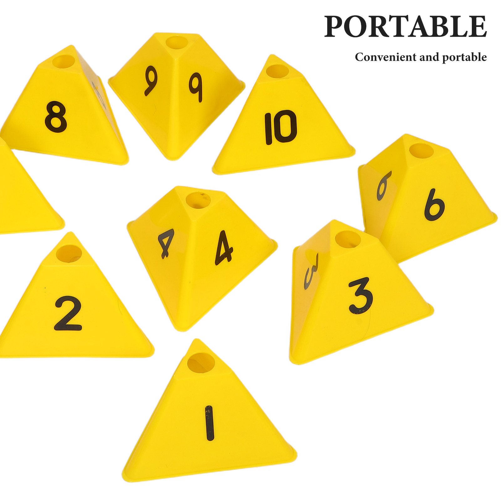 10Pcs Football Training Marker - مراجعة Sports Equipment Training وسعره